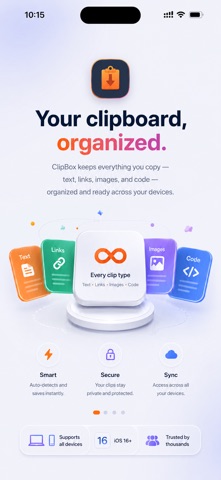 Clipboard Manager - ClipBox app screenshot