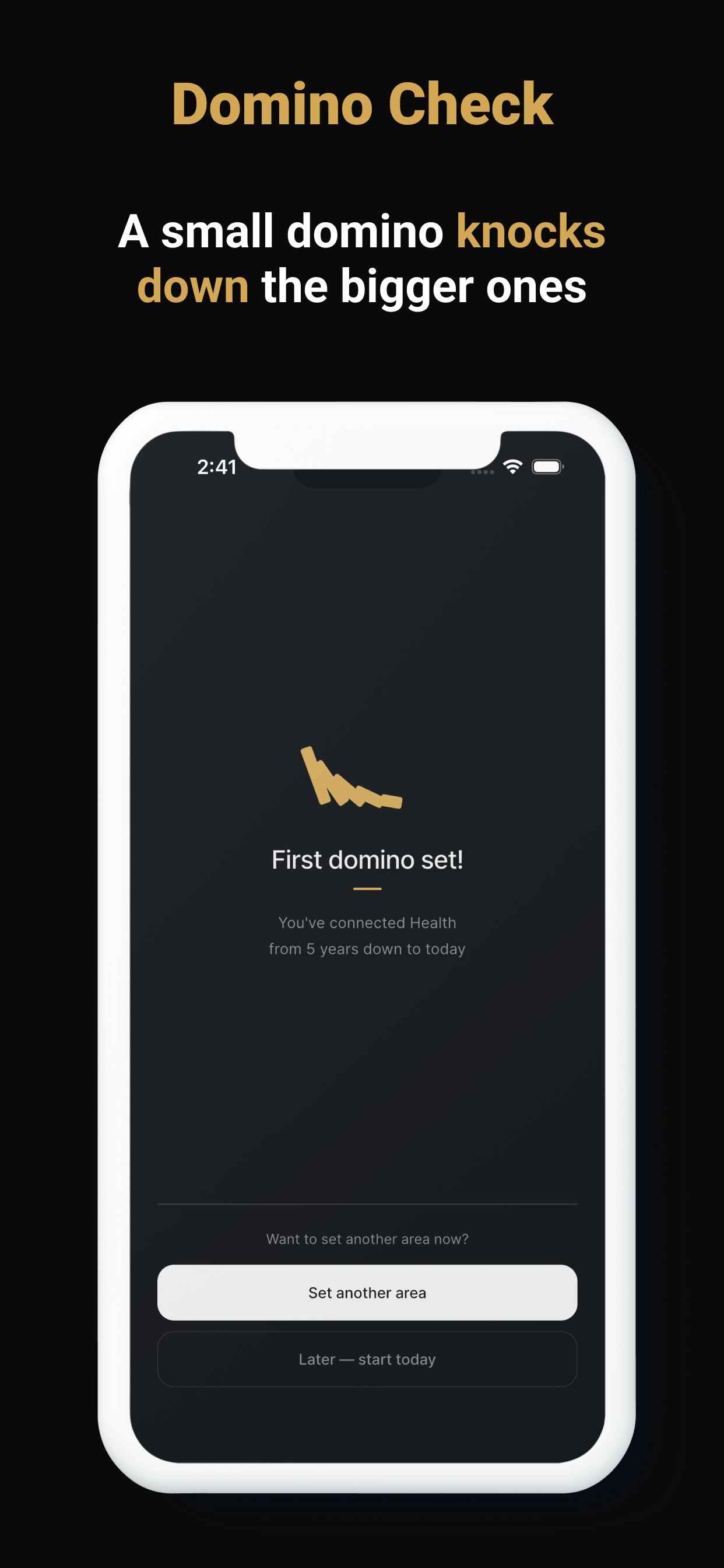 First Domino - Goal Tracker screenshot 5