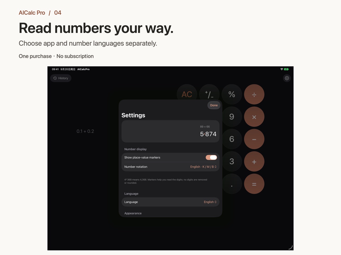Screenshot 8 of AICalc Pro: Number Calculator