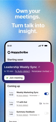 HappyScribe: Audio to Text screenshot 2