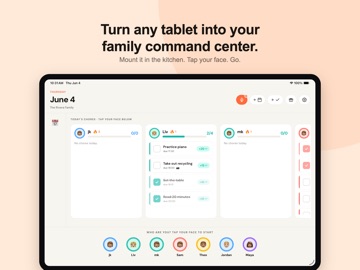 KinView: Family Calendar iPad screenshot