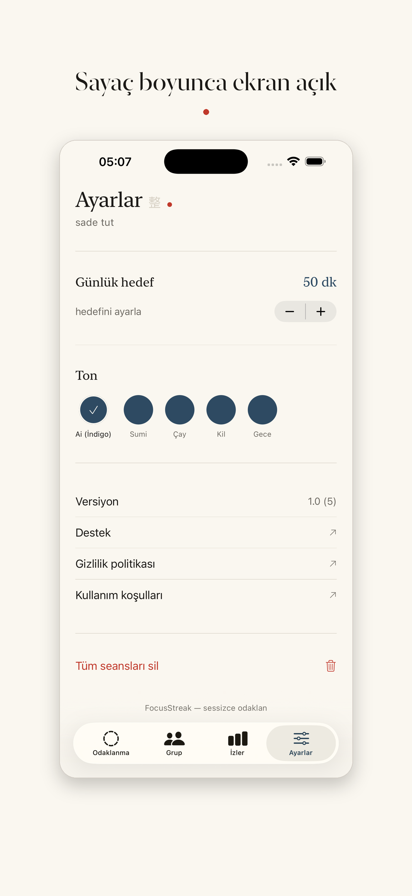 FocusStreak — Odak Sayacı screenshot 4