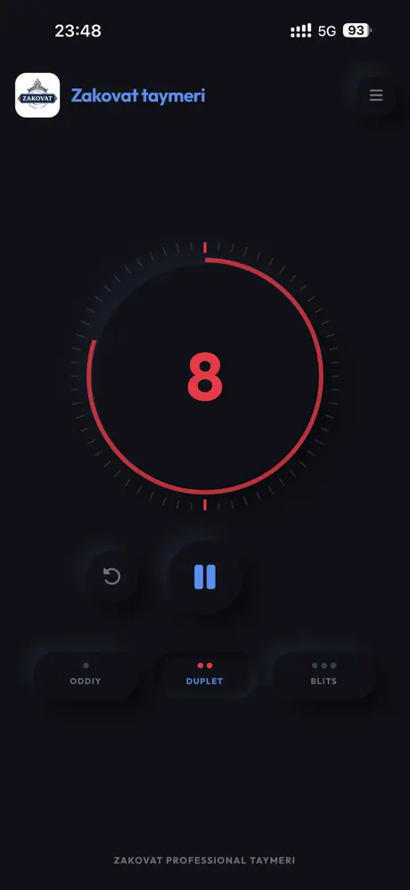 Zakovat Timer screenshot 2