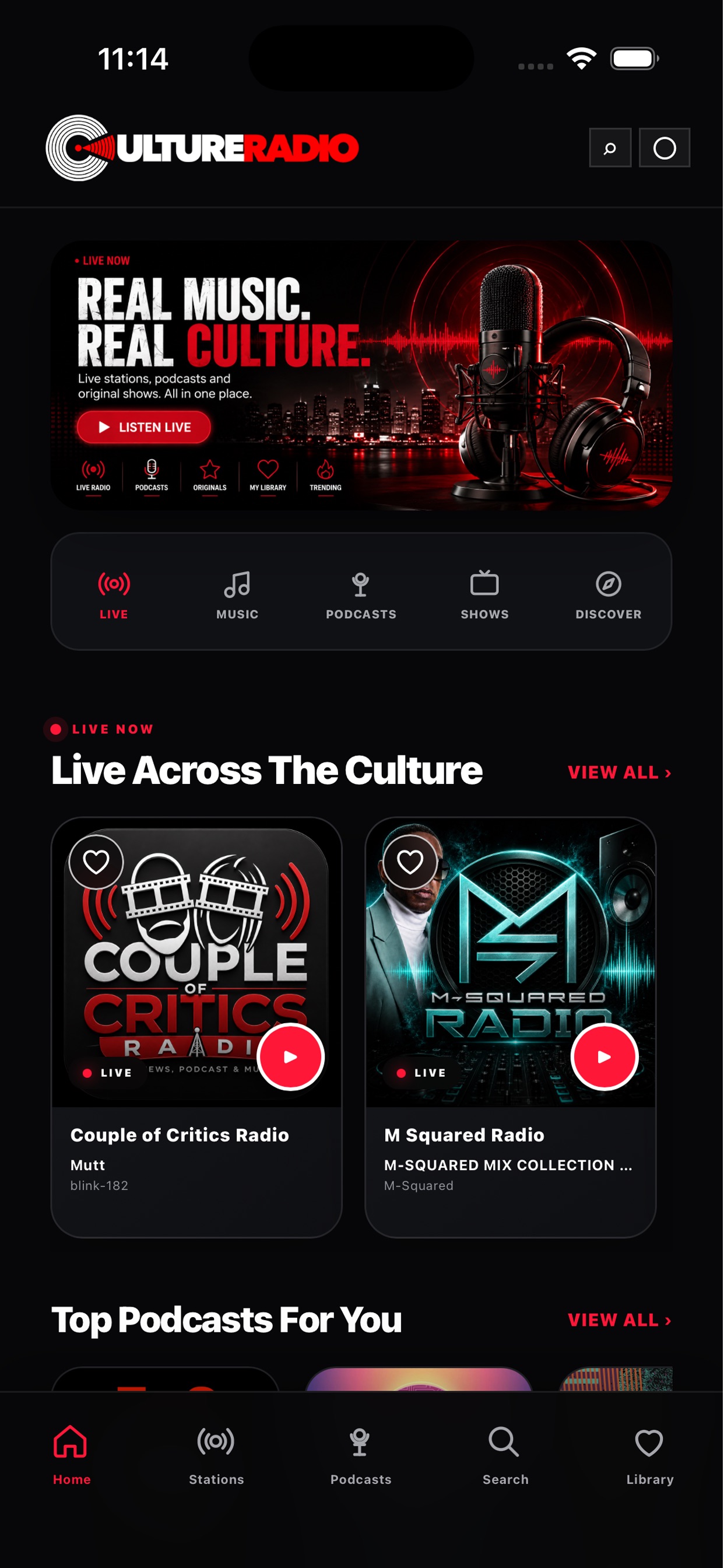 Screenshot 1 of The Culture Radio Media