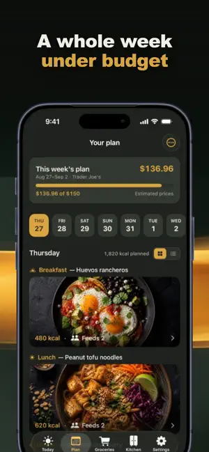 Pantry: Meal Plan & Budget screenshot 2