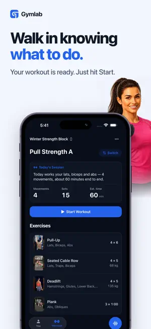 Gymlab: Workouts & Strain screenshot 2