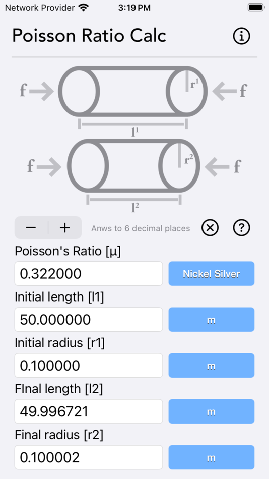 Poisson Ratio Calculator - 1.2 - (iOS)