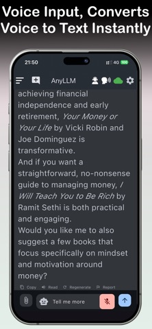 AnyLLM:Local&Cloud,ClearSpeech screenshot