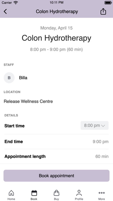 Release Wellness Centre Screenshot