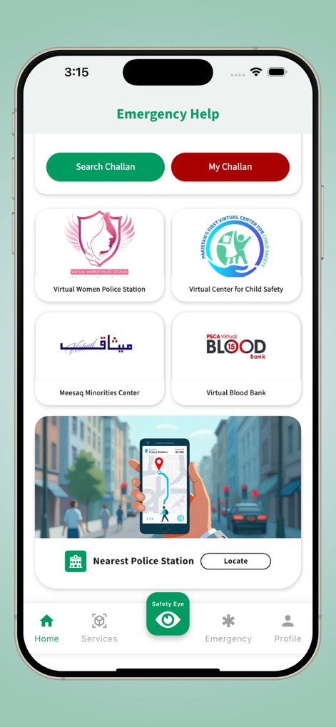 PSCA - Public Safety - Explore various specialized services like the 'Virtual Women Police Station' and the 'Nearest Police Station' locator with map integration.
