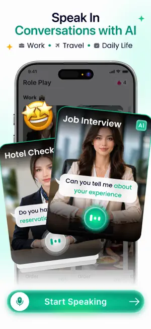 Linaoi: Speak & Learn English iPhone screenshot 2