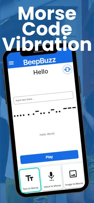 BeepBuzz Morse Code Vibration screenshot 2