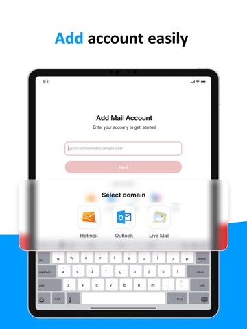 Email for Hotmail, Outlook iPad screenshot