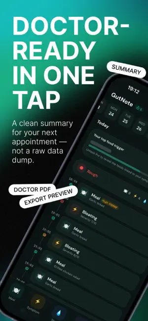 GutNote: IBS & FODMAP Diary screenshot 4
