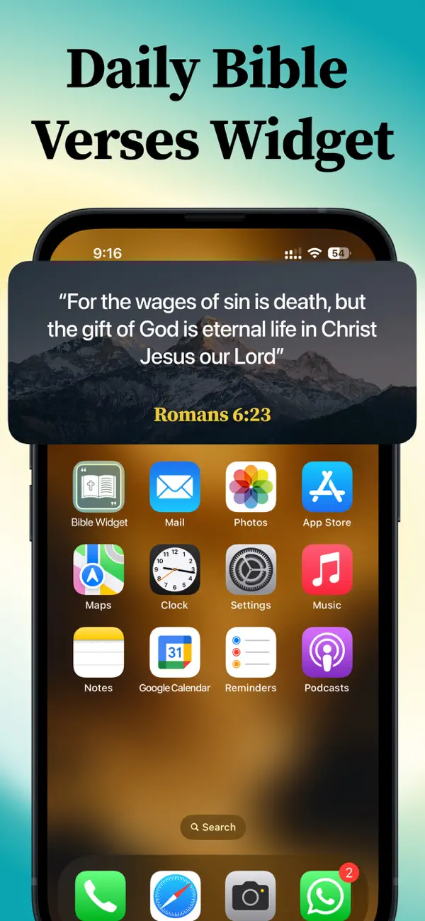 #3. Lockscreen Bible Verse Widget (iOS) Podle: Appelio