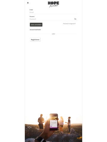 HOPE Kirche Winnenden iPad screenshot
