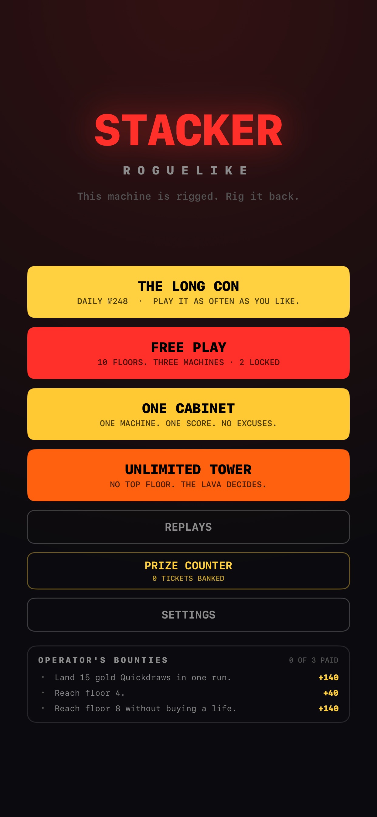 Screenshot 1 of Stacker Roguelike
