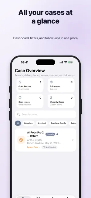 ProofCase: Receipt Tracker screenshot 1