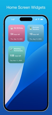 Countdown 2025 iPhone screenshot