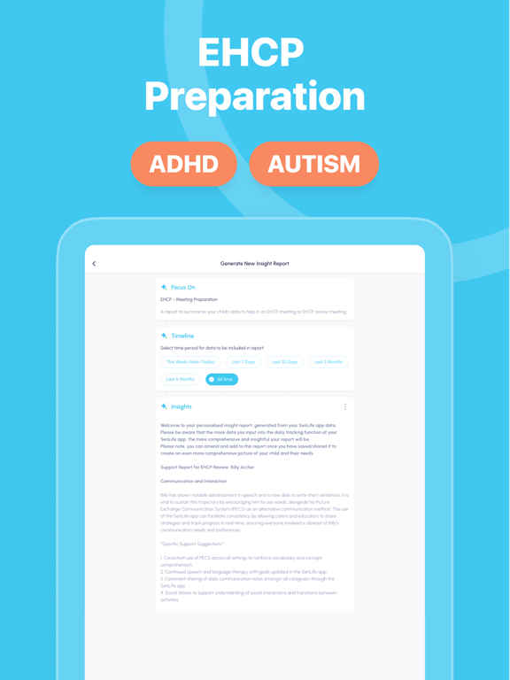 SenLife- ADHD & Autism Support iPad screenshot 5 - Medical app
