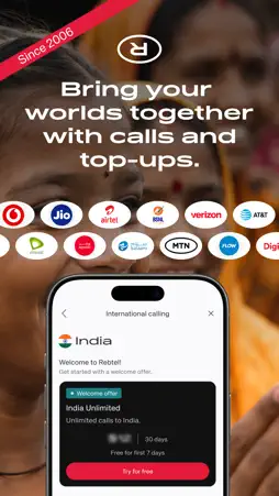 Rebtel: Top-ups And Calls screenshot 1