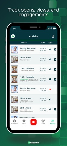 SalesMail iPhone screenshot