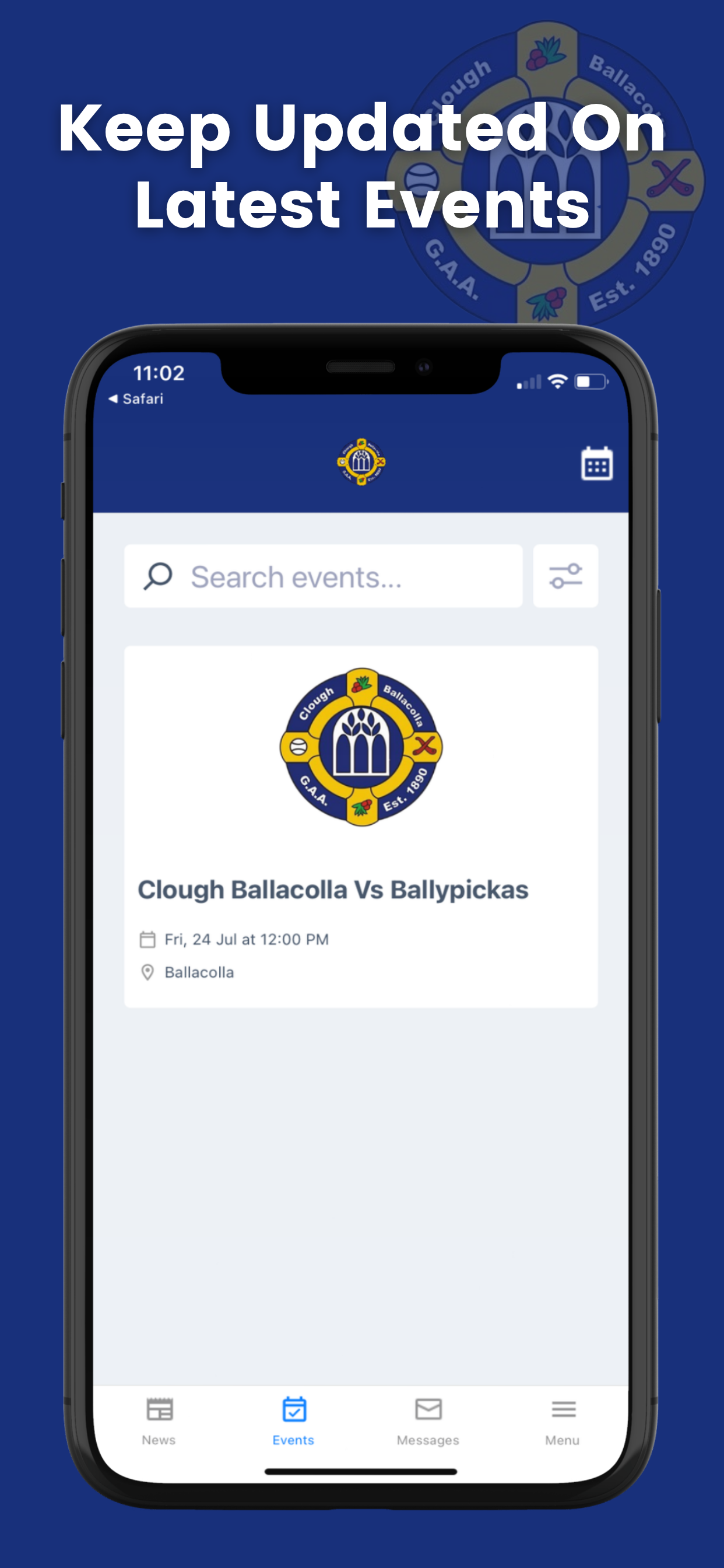 Clough Ballacolla GAA screenshot 3