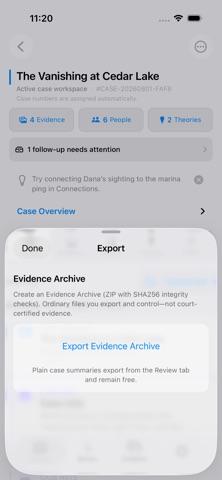 CaseJournal Screenshot 5 of 8