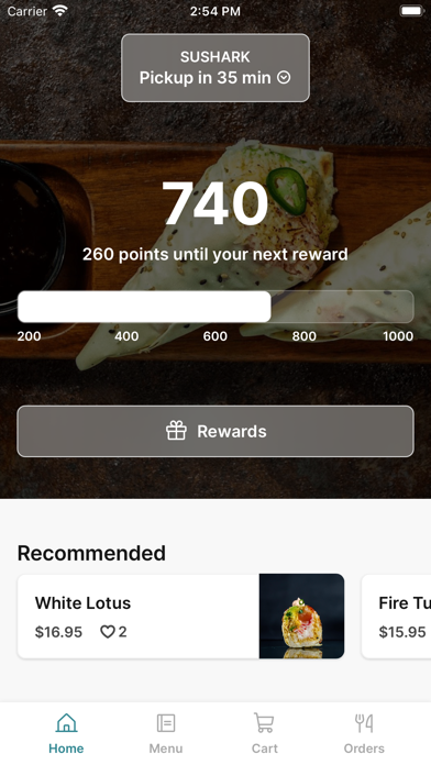 SUSHARK iPhone screenshot 1 - Food & Drink app