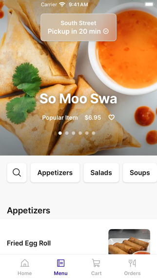 Mercy Thai Restaurant iPhone screenshot 2 - Food & Drink app