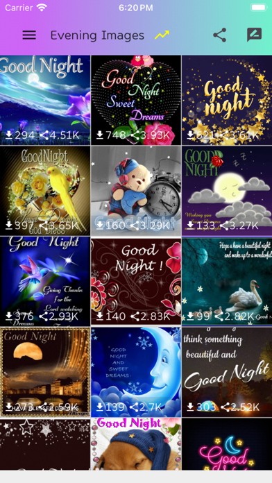 Good Morning & Evening Images Screenshot