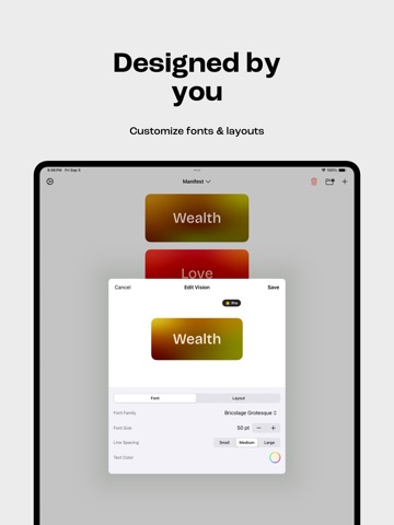 Vision - Live Purposefully iPad screenshot