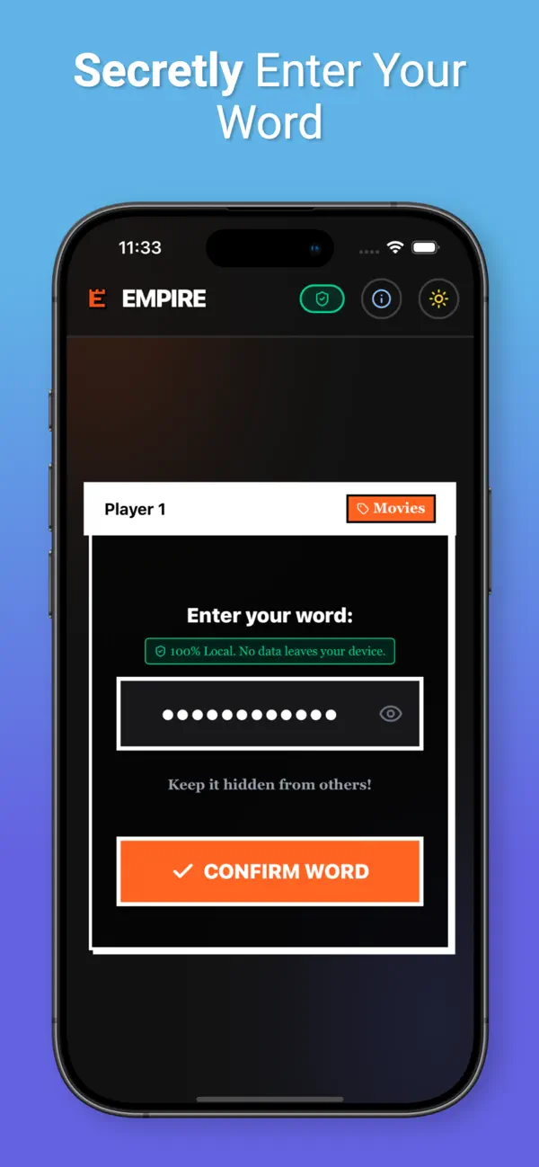 Screenshot #3 pour Empire: Secret Word Game