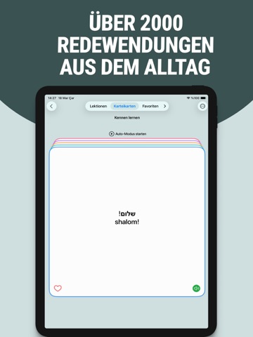 Hebräisch schnell lernen iPad screenshot