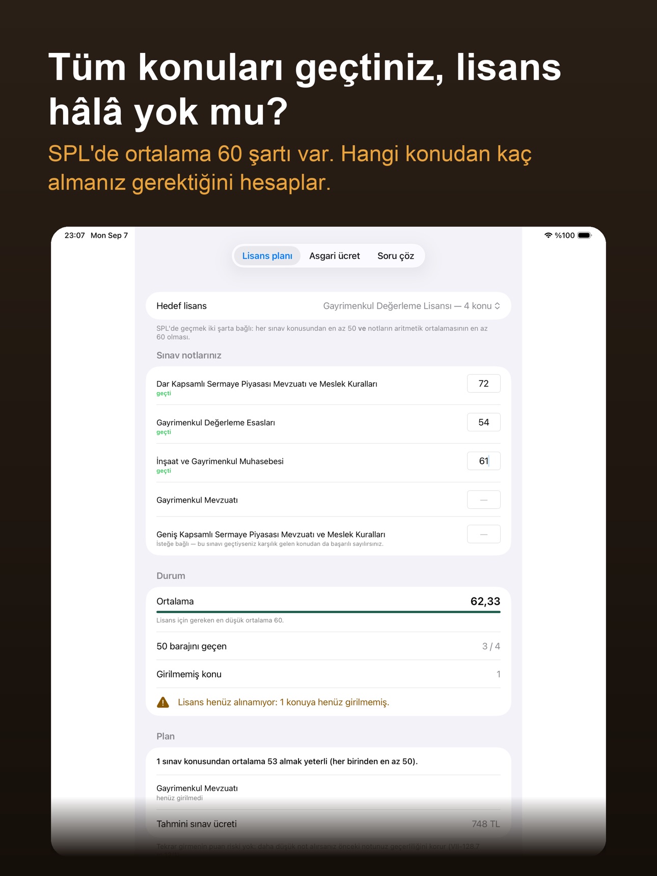 Screenshot 5 of Değerleme Lisansı: SPL Sınavı