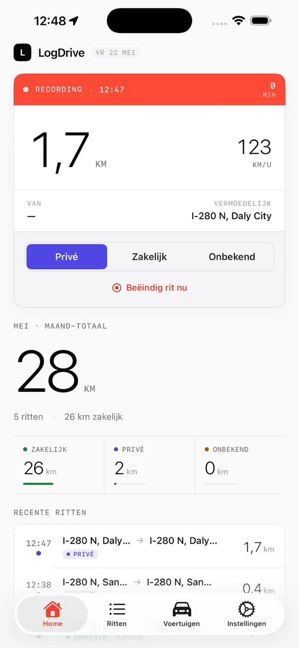 Screenshot #3 pour LogDrive Kilometerregistratie