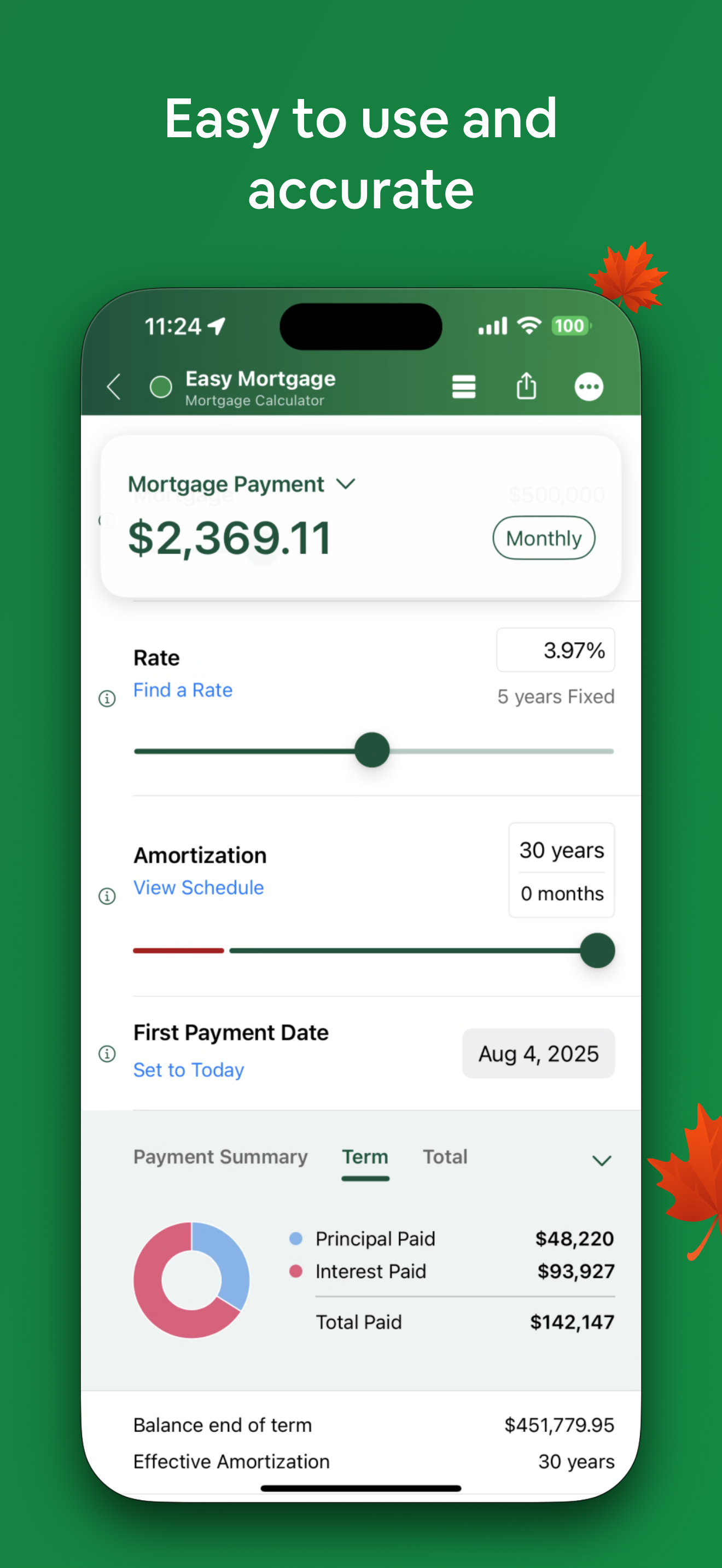 Canadian Mortgage App
