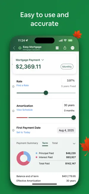 Canadian Mortgage App screenshot 3