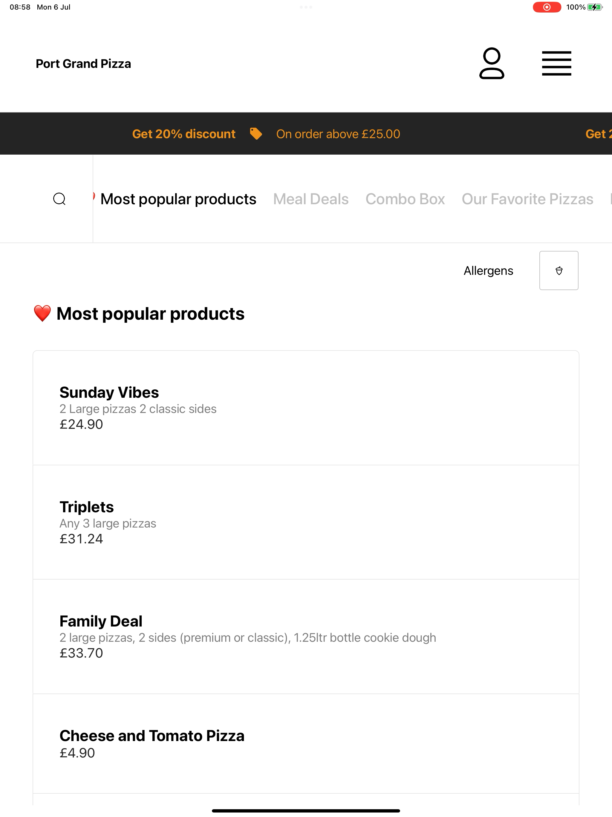 Port Grand Pizza screenshot 8