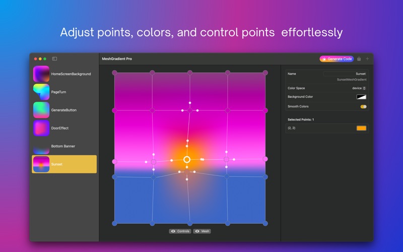 MeshGradient Pro screenshot