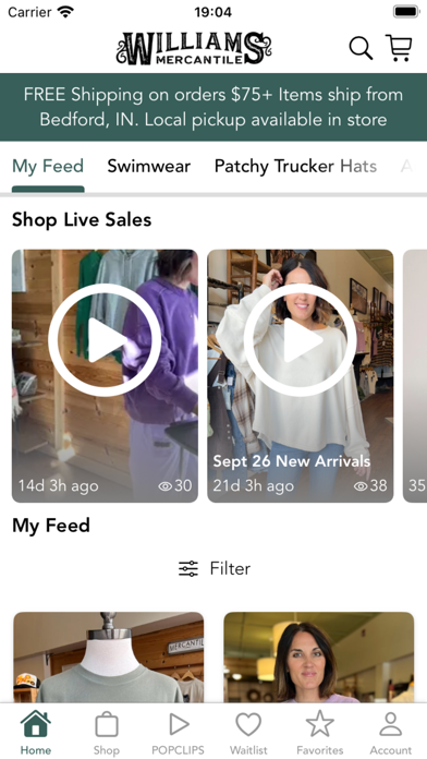 Williams Mercantile iPhone screenshot 2 - Shopping app