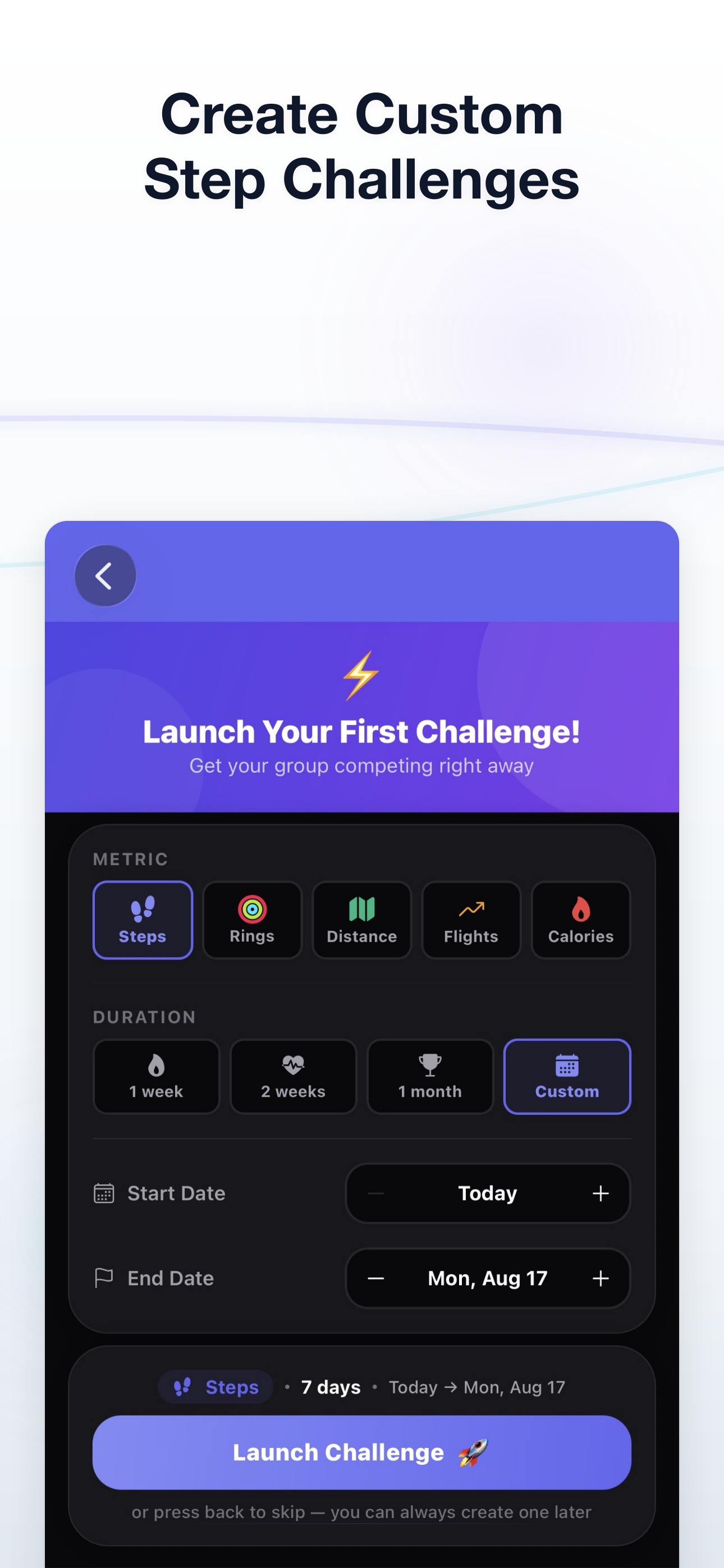 Steps: Fitness Challenge screenshot 3