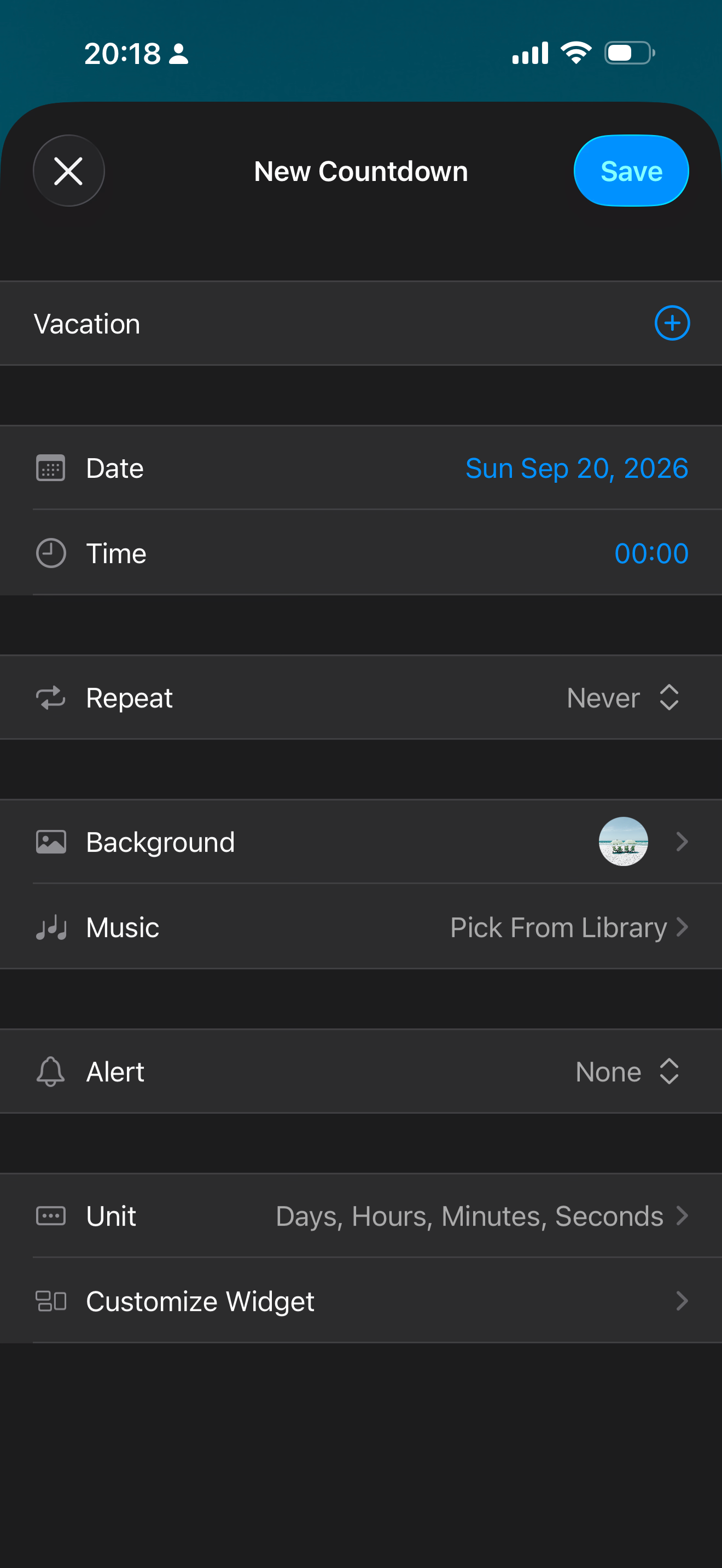 Countdown@ screenshot 6