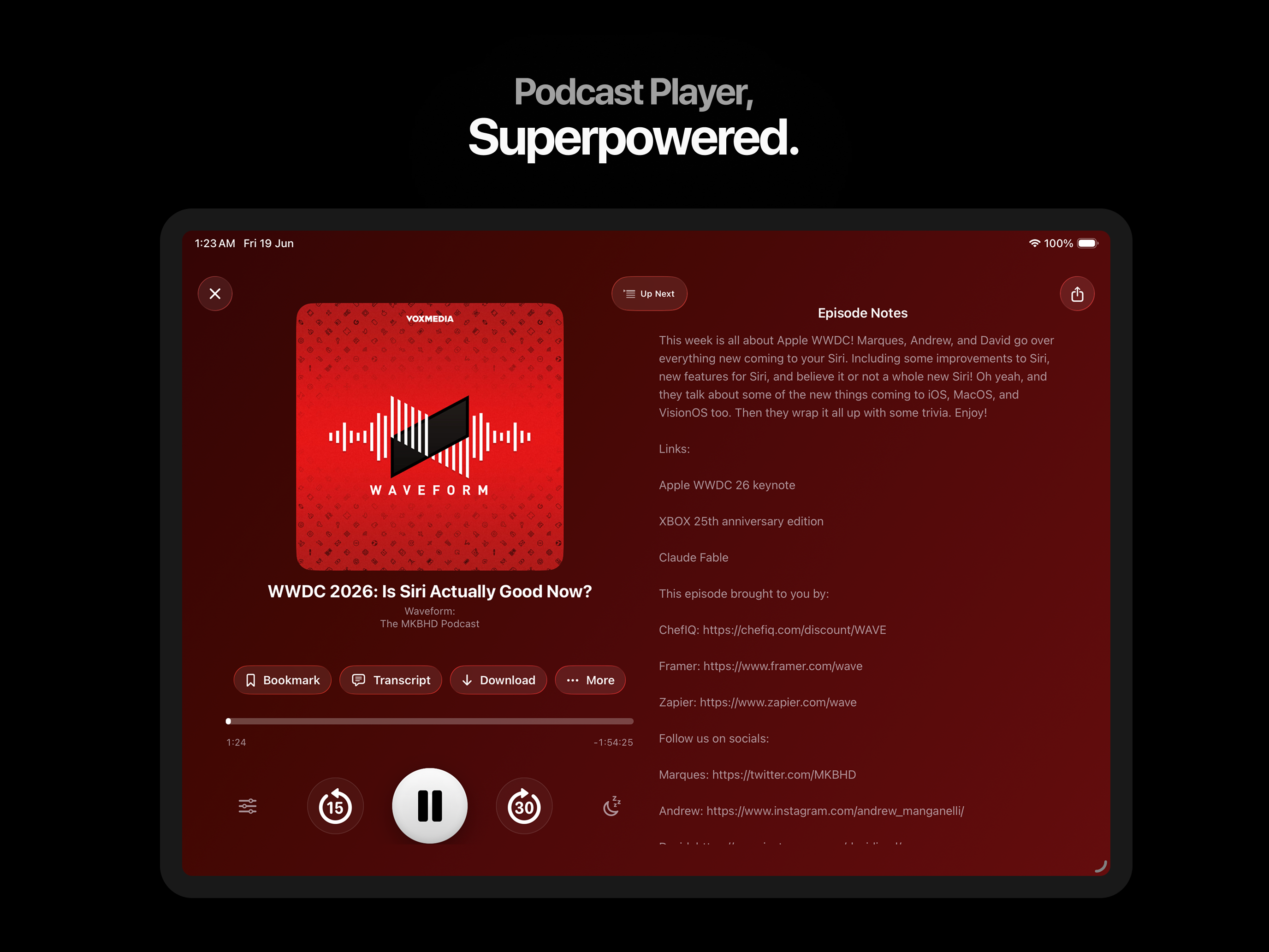 Brink: Podcast Player screenshot 7