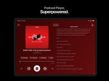 Brink: Podcast Player iPad screenshot
