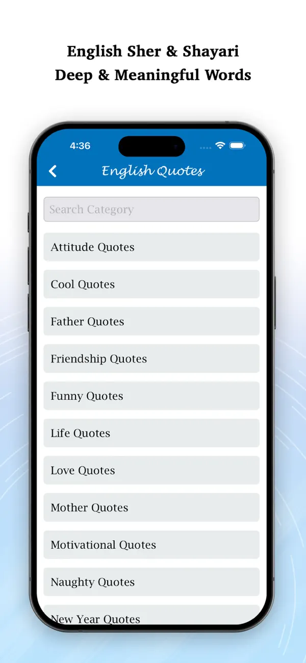 Screenshot #2 pour English Status-Status & Quotes