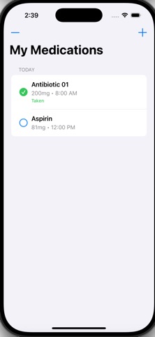 myMeds - medication tracker Screenshot 2 of 6