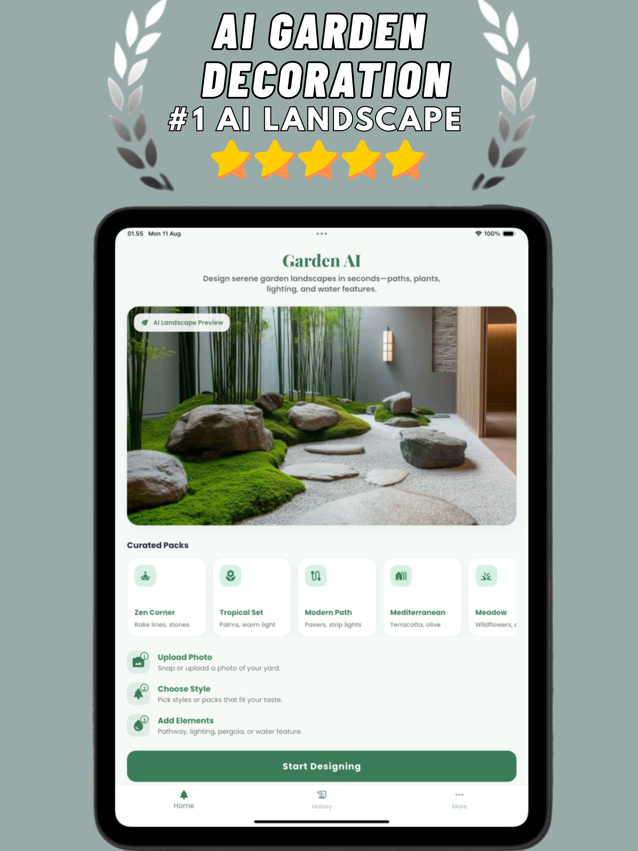 AI Garden Decoration Landscape