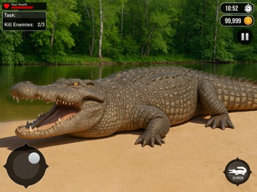 Crocodile Attack LIfe Sim 3D iPad screenshot