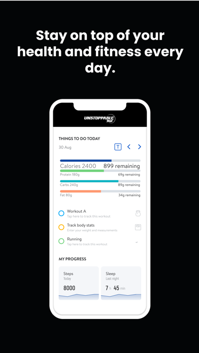 Unstoppable 365 iPhone screenshot 2 - Health & Fitness app